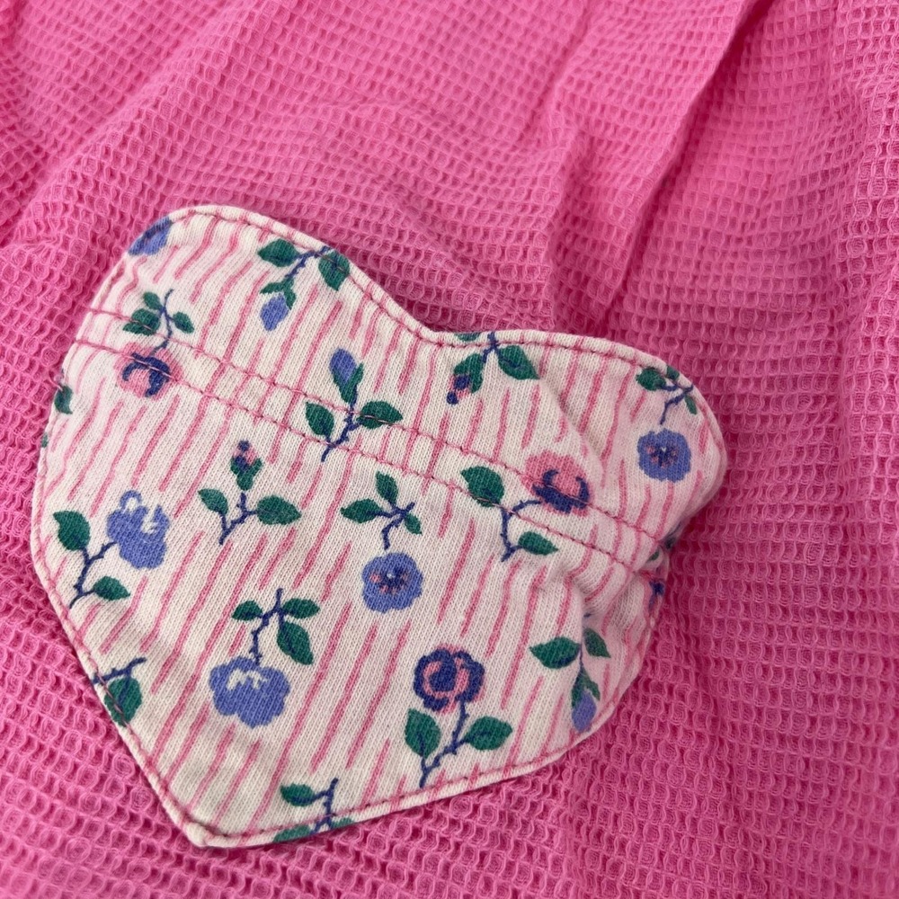 vintage 90s Esprit girls pink‎ dress heart pockets - Picture 3 of 10